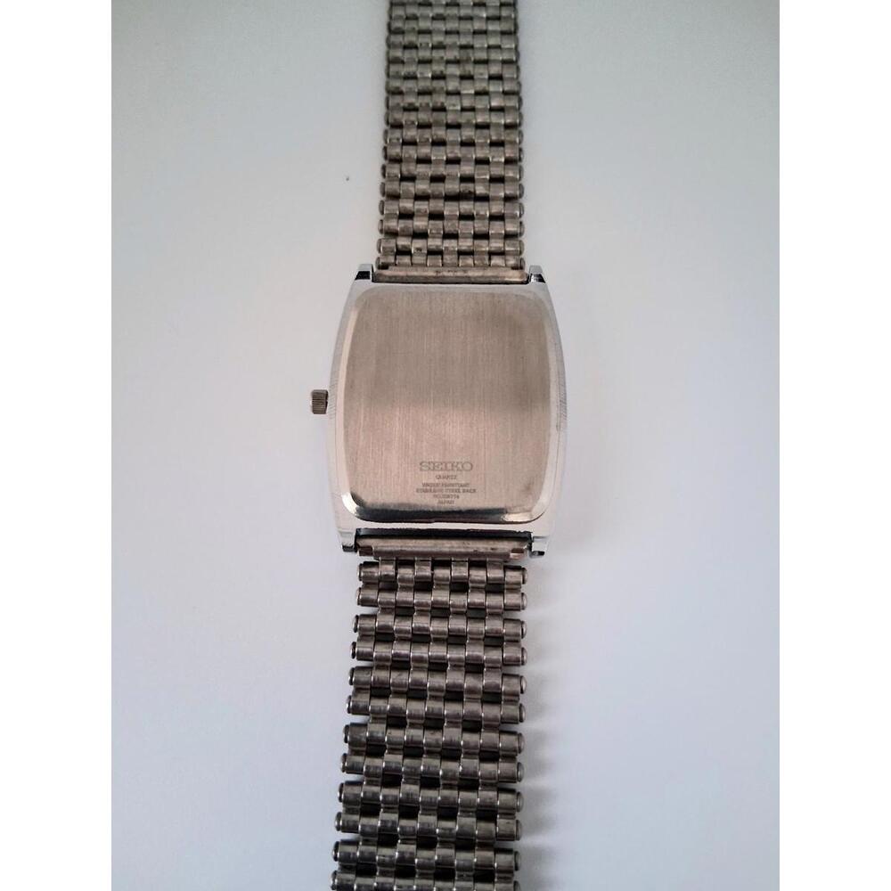 💁🏽♂️ Men's Vintage Seiko Barrel/Tonneau Stainless Steel Tank RARE - Picture 7 of 7